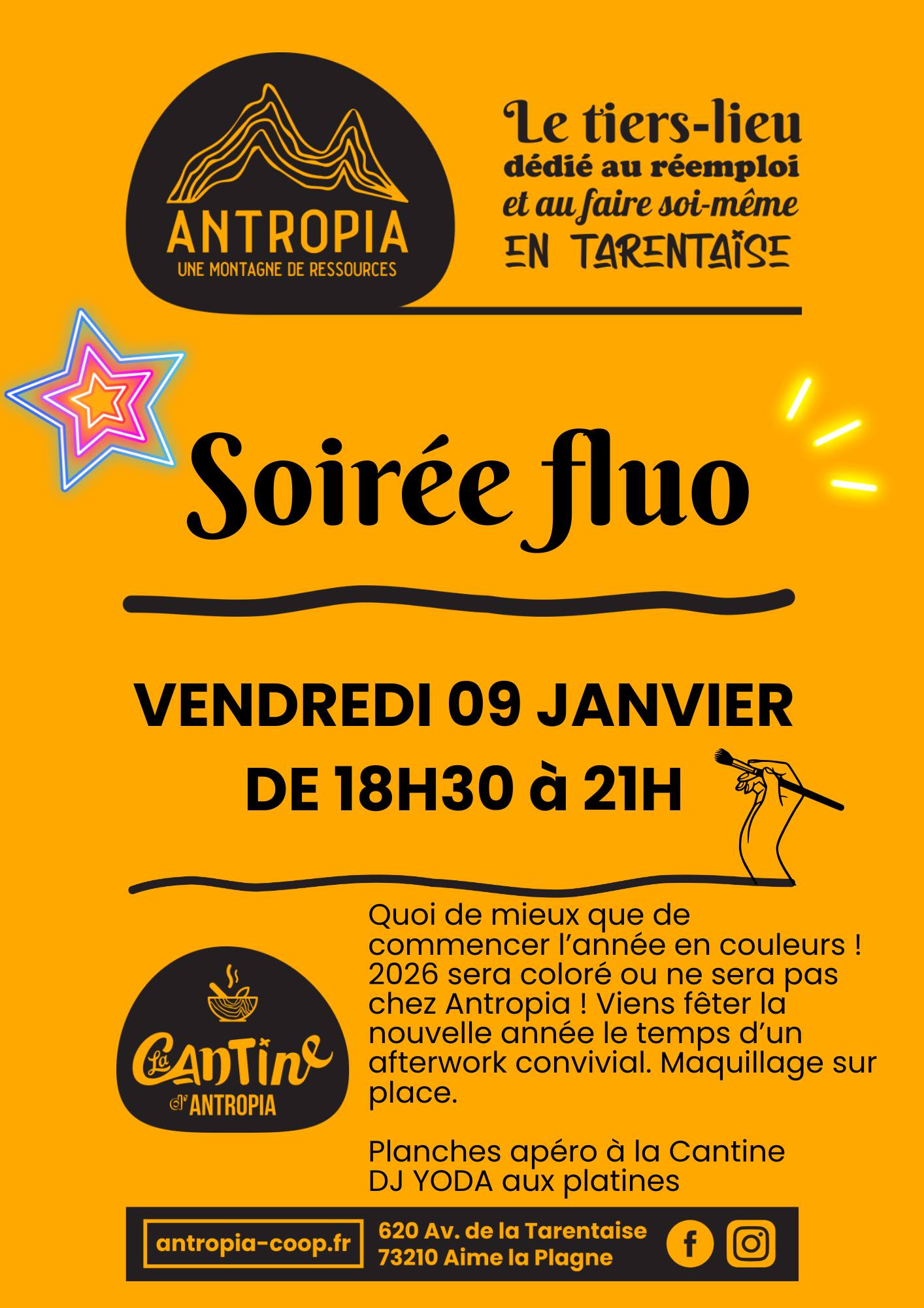 soirée fluo - 9 janvier 2026