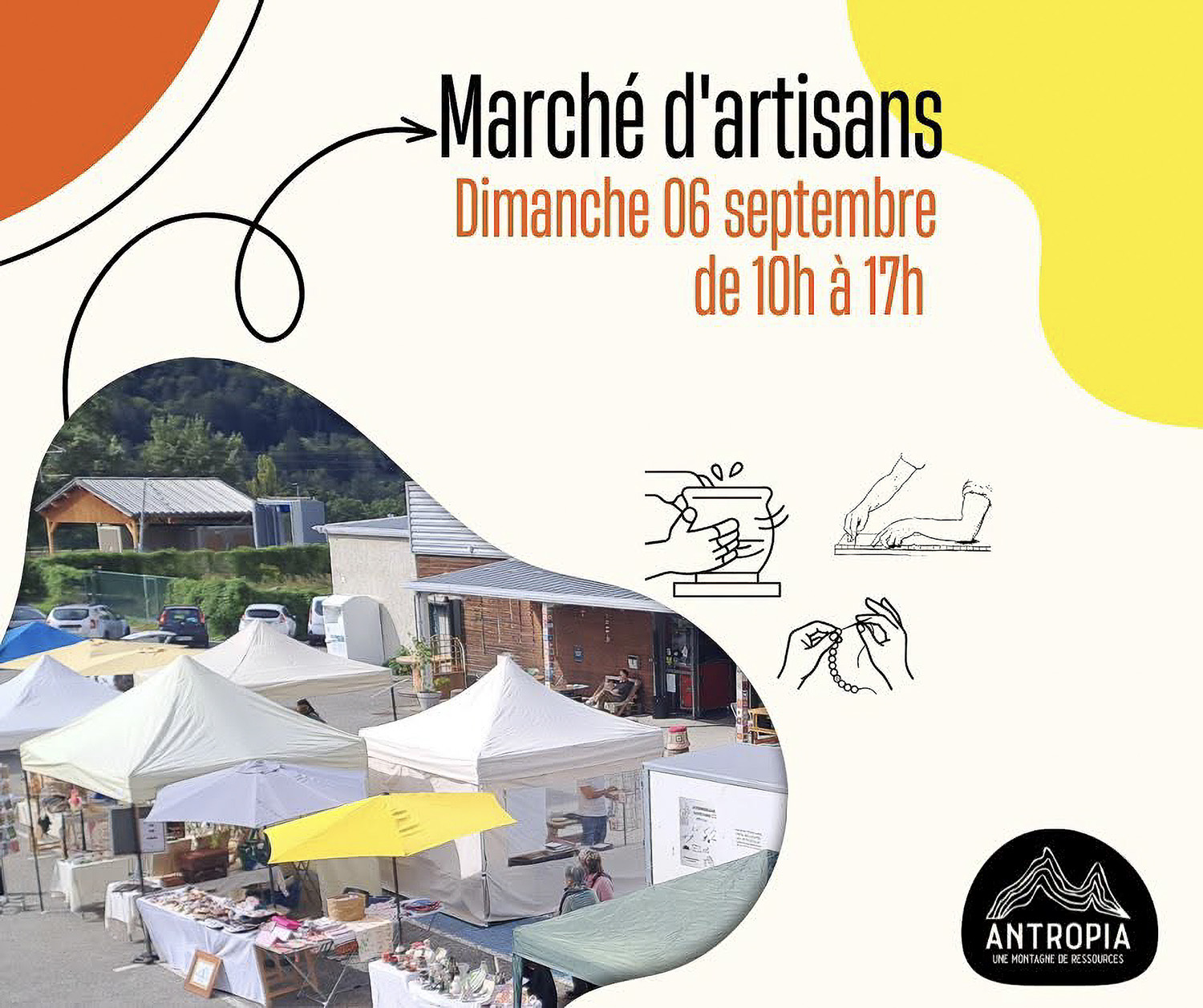 Marché d'artisans à Antropia Marché d'artisans à Antropia