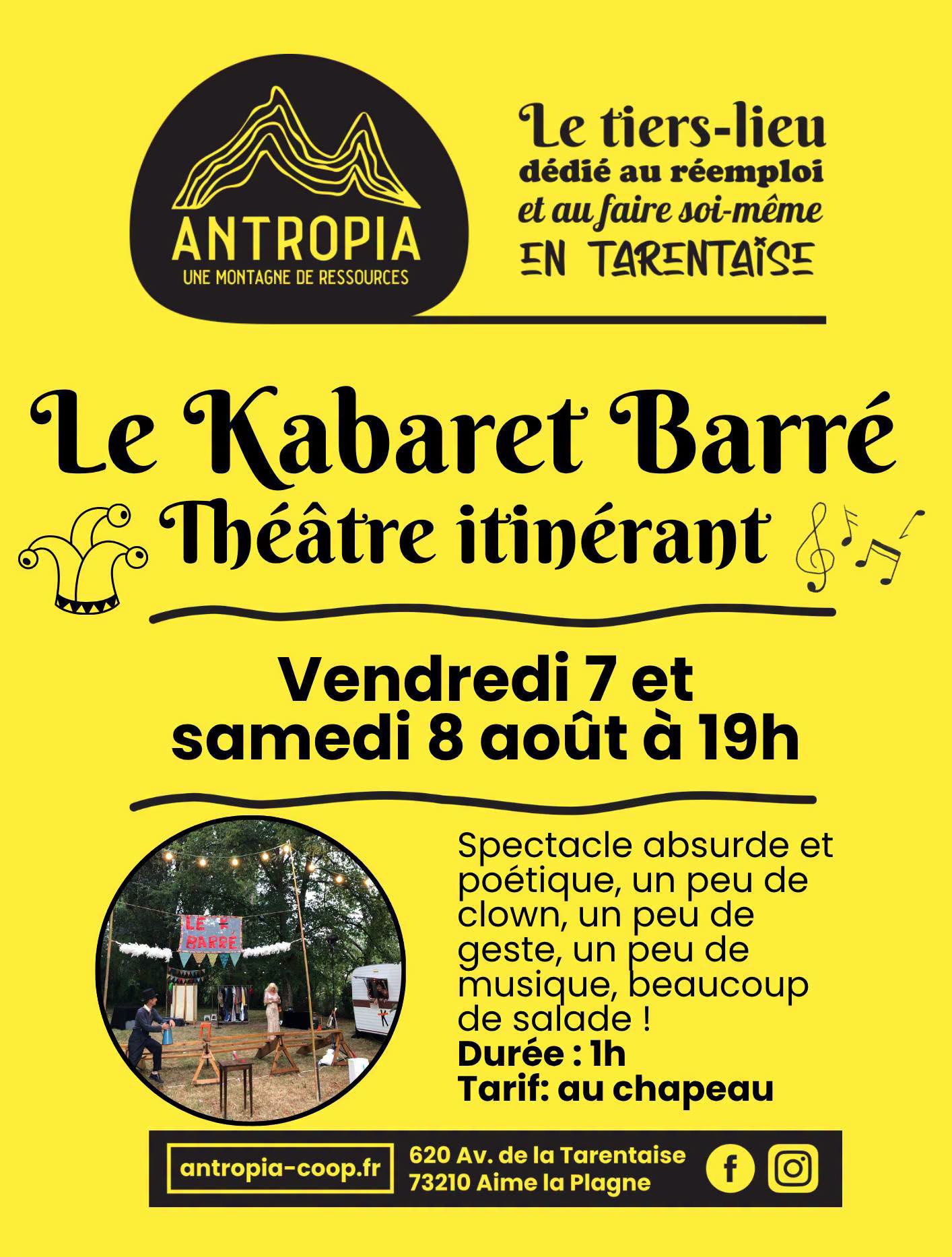Le Kabaret Barré théâtre itinérant